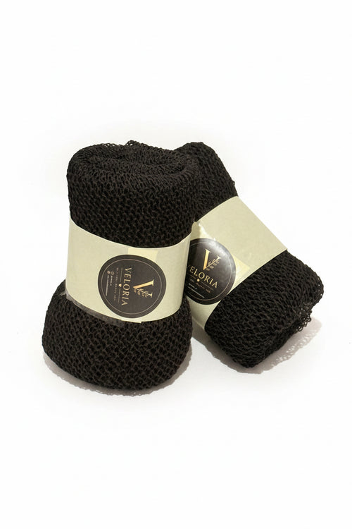 Veloria African Exfoliating Net Sponge – Large (Black & Blue)