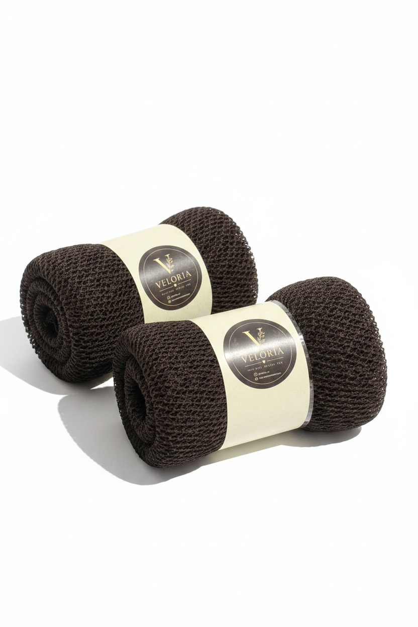 Veloria African Exfoliating Net Sponge – Large (Black & Blue)