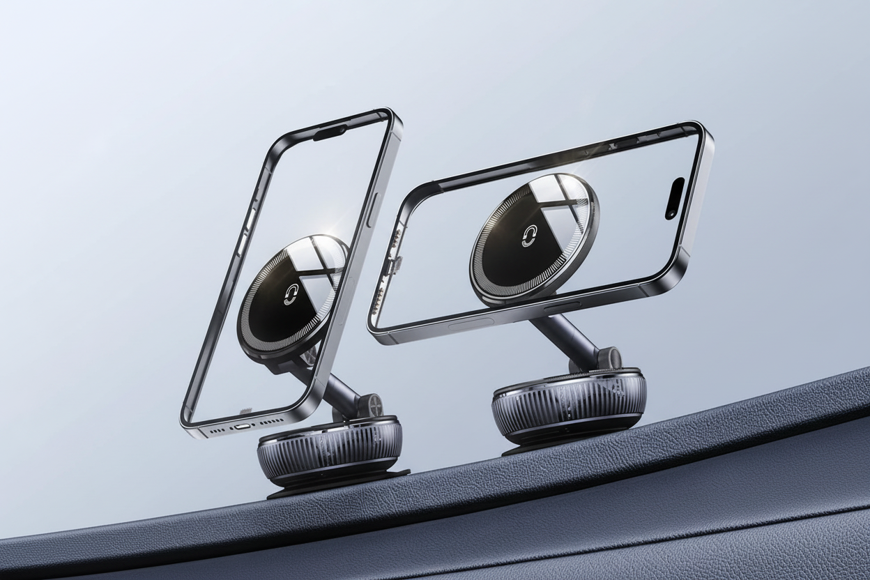 MagSafe Vacuum Magnetic Phone Mount – 360° Adjustable Holder